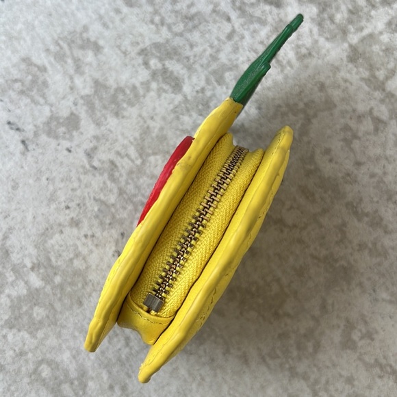 Kate Spade Quilted Pineapple with Sunglasses & Lipstick Change Purse Coin Pouch - Picture 4 of 11